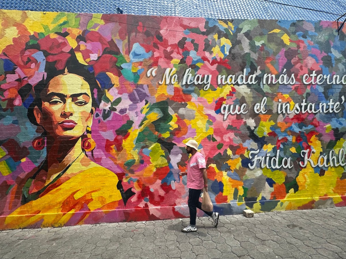 Tableau Urbain Frida Kahlo - Art Mural avec Graffiti