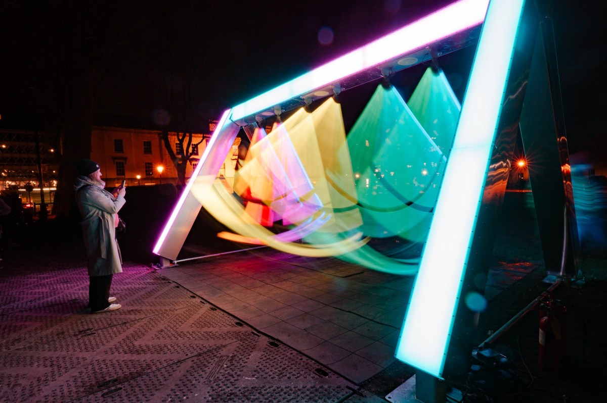 Swing Song at Bristol Light Festival. Photo: Chris Cooper.