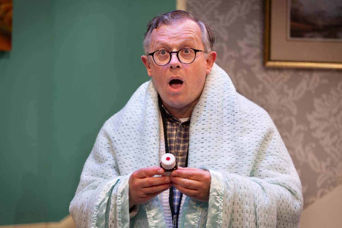 James Bradshaw in Cash on Delivery. Photo: Carla Joy Evans.