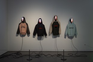 Nina Davies, Symbol. Installation view, Phantasmagoria: Folkloric Sculpture for the Digital Age, Henry Moore Institute. Photo: Rob Hill.